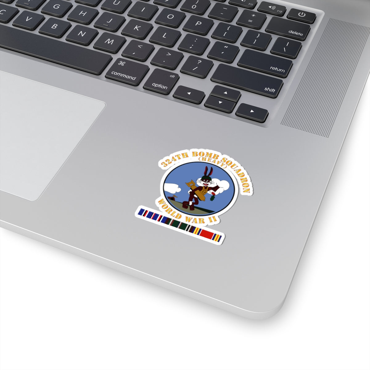 Kiss-Cut Stickers - AAC - 324th Bomb Squadron - WWII w EU SVC