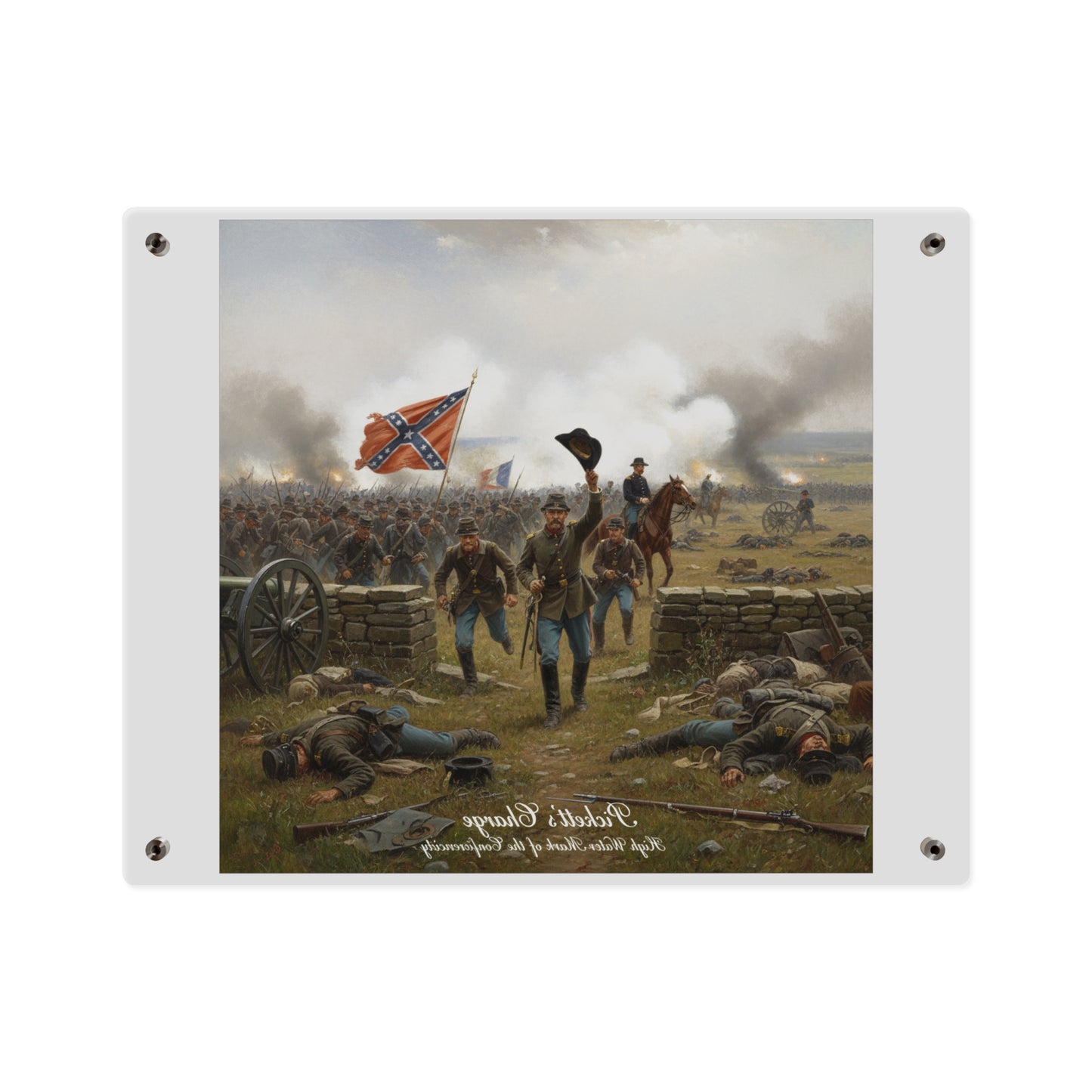 Acrylic Wall Art Panel - Picketts Charge with Hat