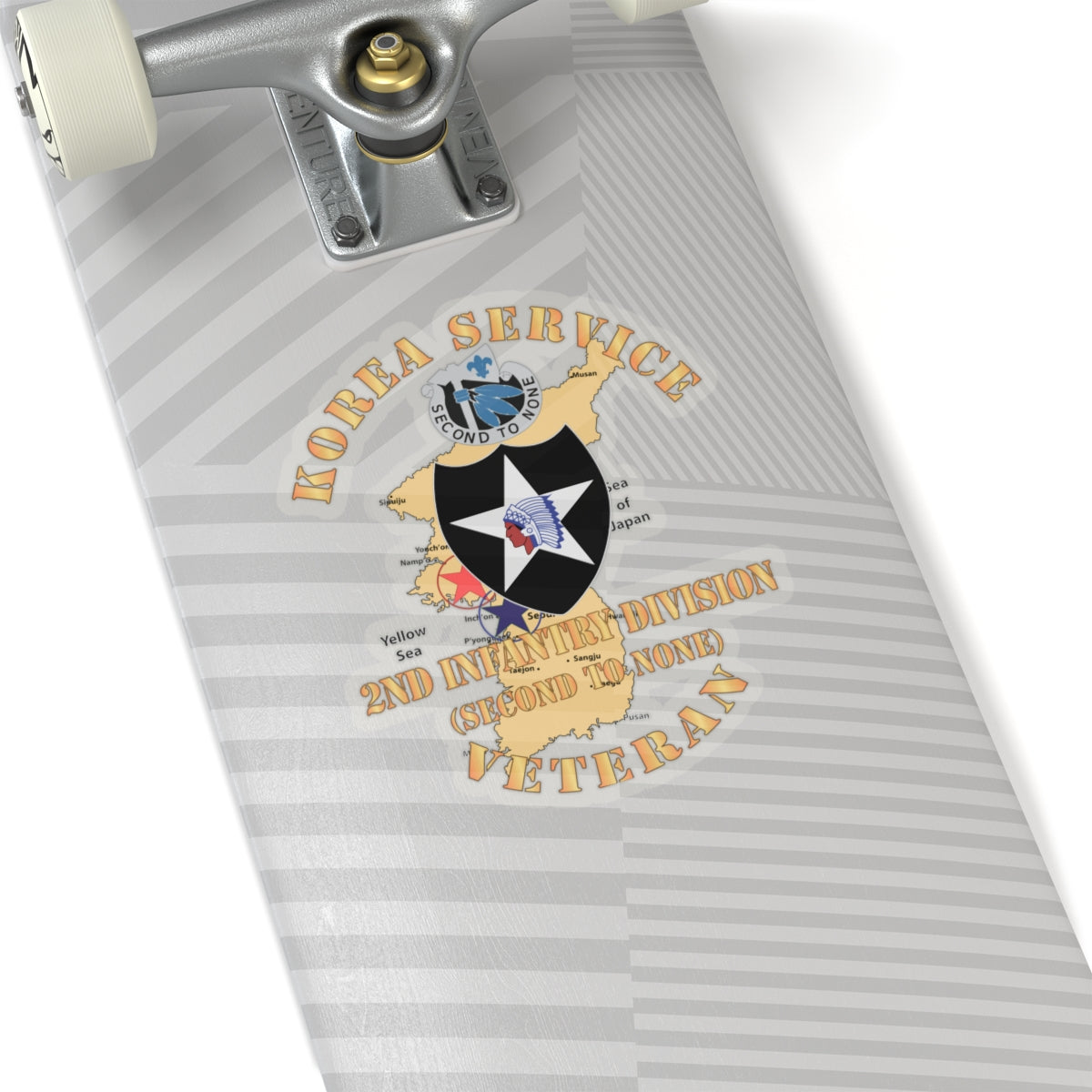 Kiss-Cut Stickers - Korea Service Vet - 2nd Infantry Div - Second to None