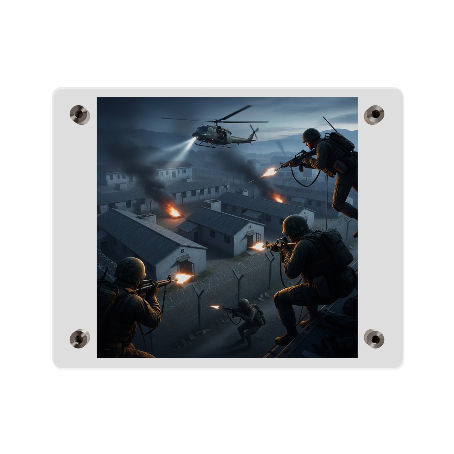 Acrylic Wall Art Panel - Son Tay Rescue during the Vietnam War