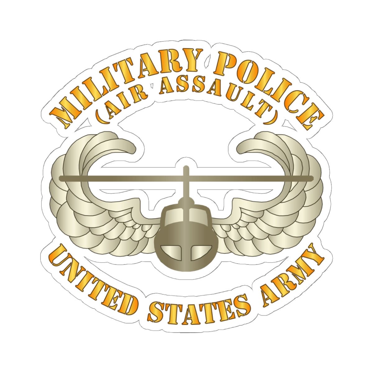 Kiss-Cut Stickers - Military Police w Air Assault Badge