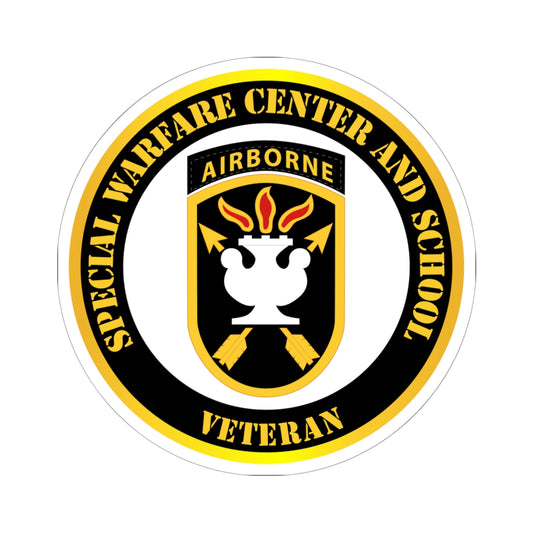 Kiss-Cut Stickers - SOF - JFKSWCS - SSI - Veteran