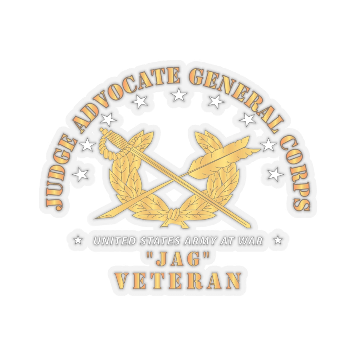 Kiss-Cut Stickers - JAG Branch Veteran
