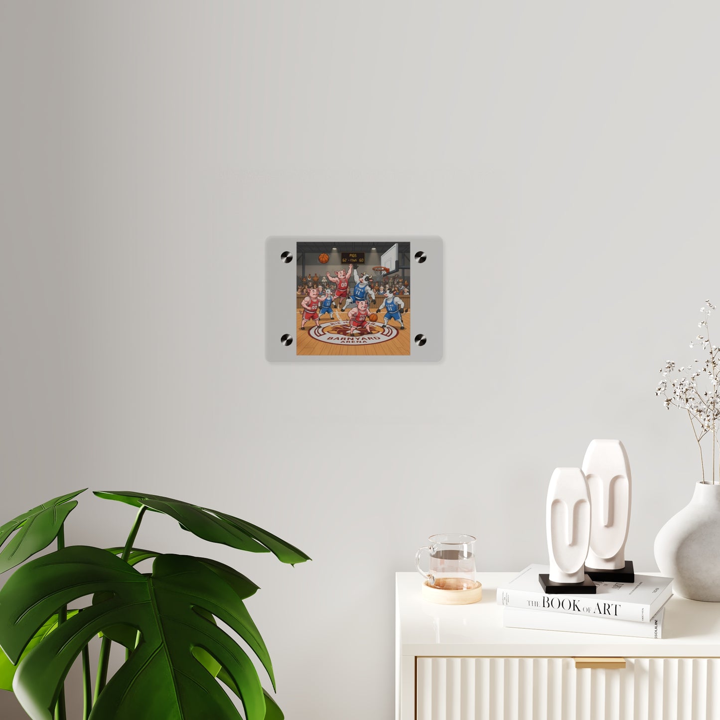 Acrylic Wall Art Panel - Pigs vs Cows