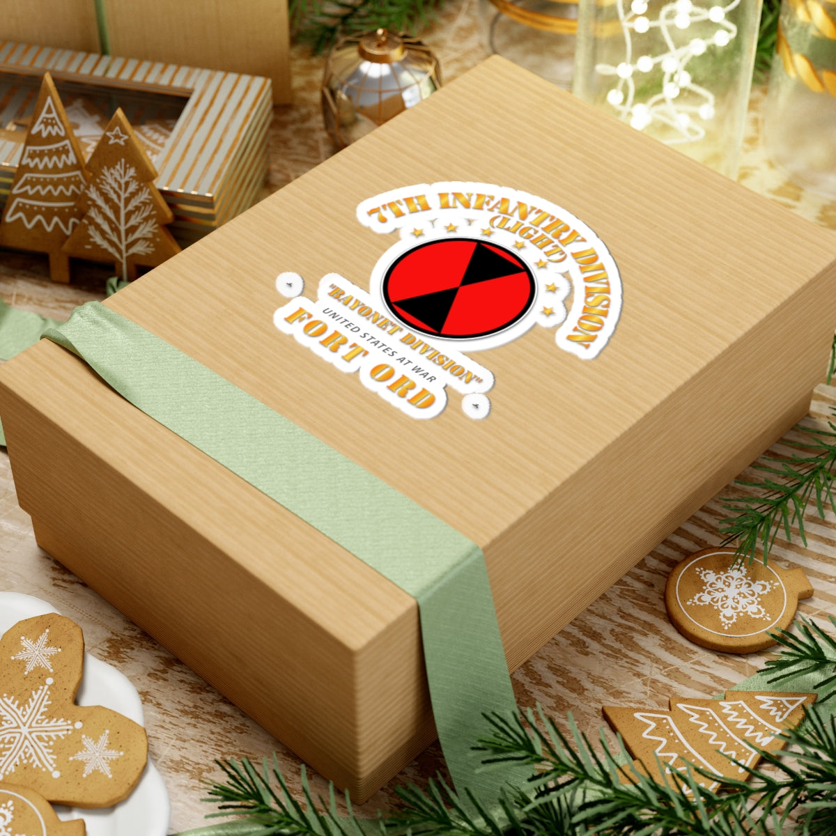 Kiss-Cut Stickers - 7th Infantry Division - Ft Ord