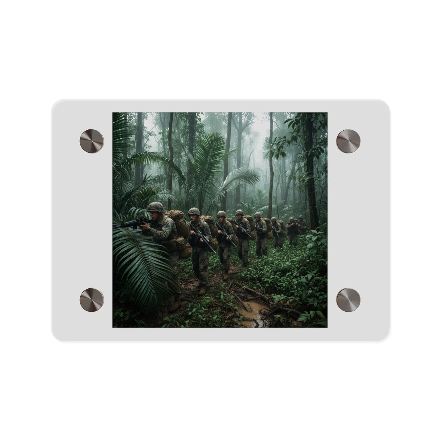 Acrylic Wall Art Panel - Jungle Patrol - Vietnam
