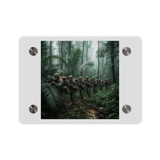 Acrylic Wall Art Panel - Jungle Patrol - Vietnam