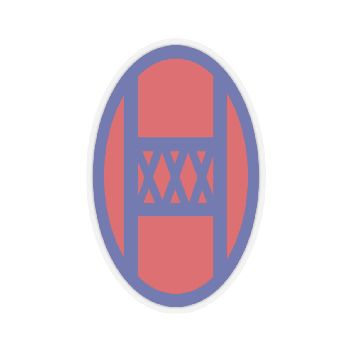 Kiss-Cut Stickers - SSI - 30th Infantry Division X 300