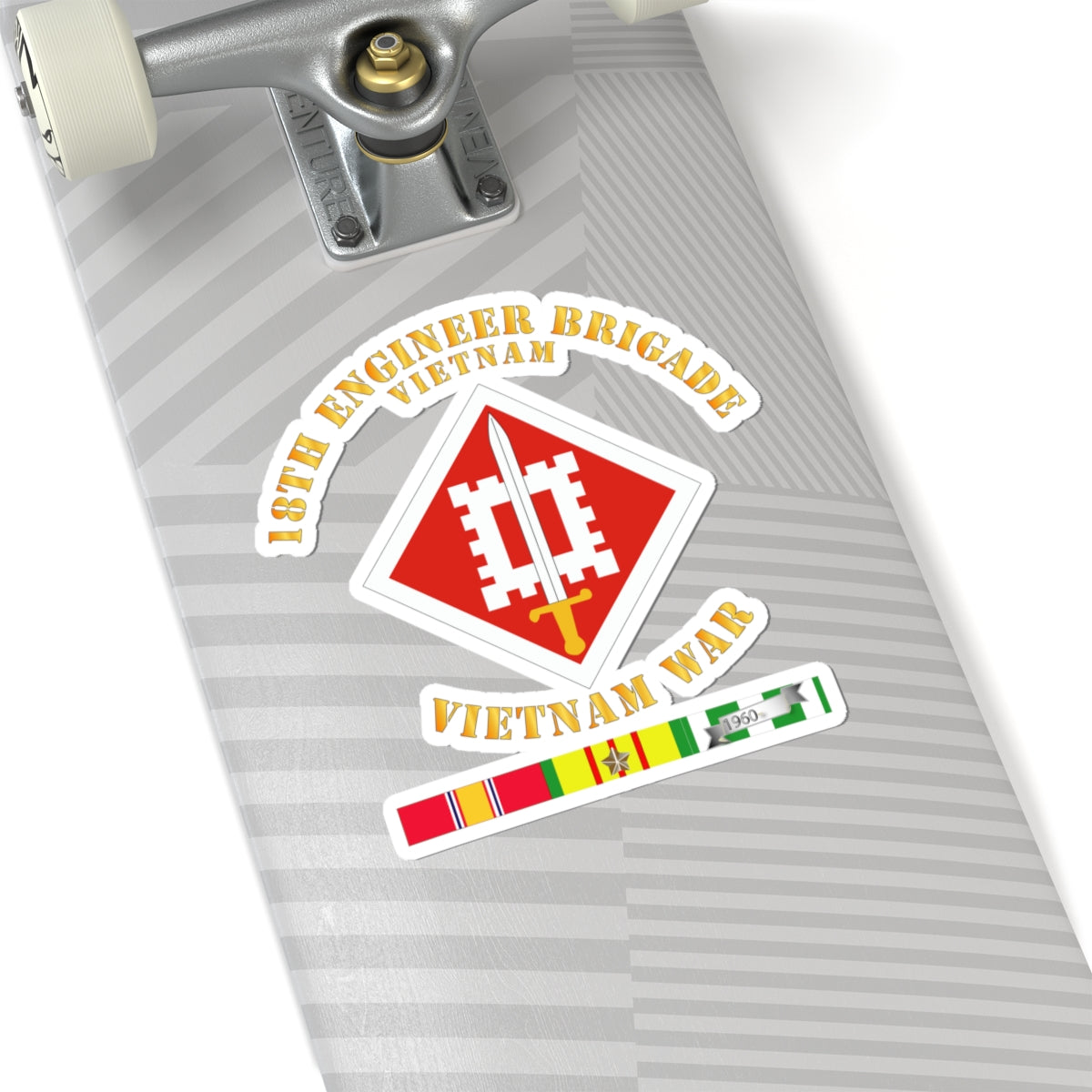Kiss-Cut Stickers - 18th Engineer Brigade Vietnam - Vietnam War w SVC