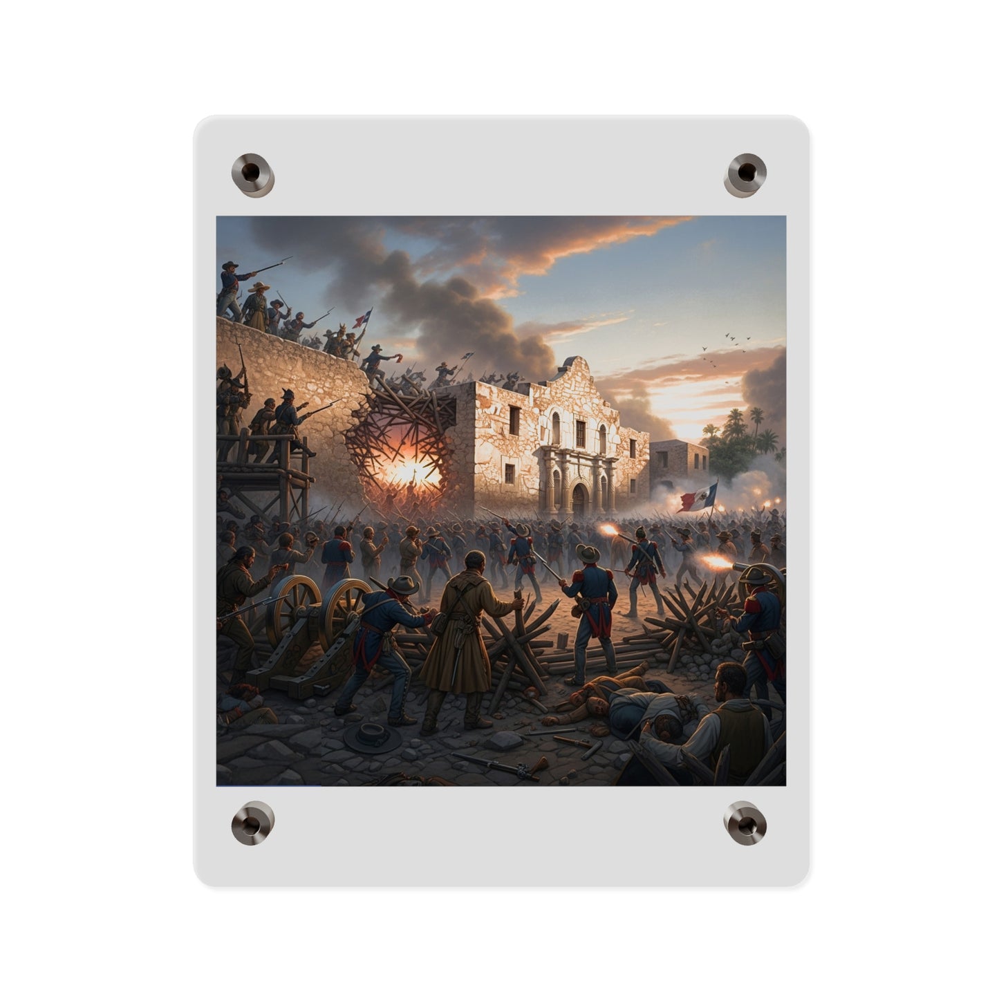 Acrylic Wall Art Panel - Battle of the Alamo
