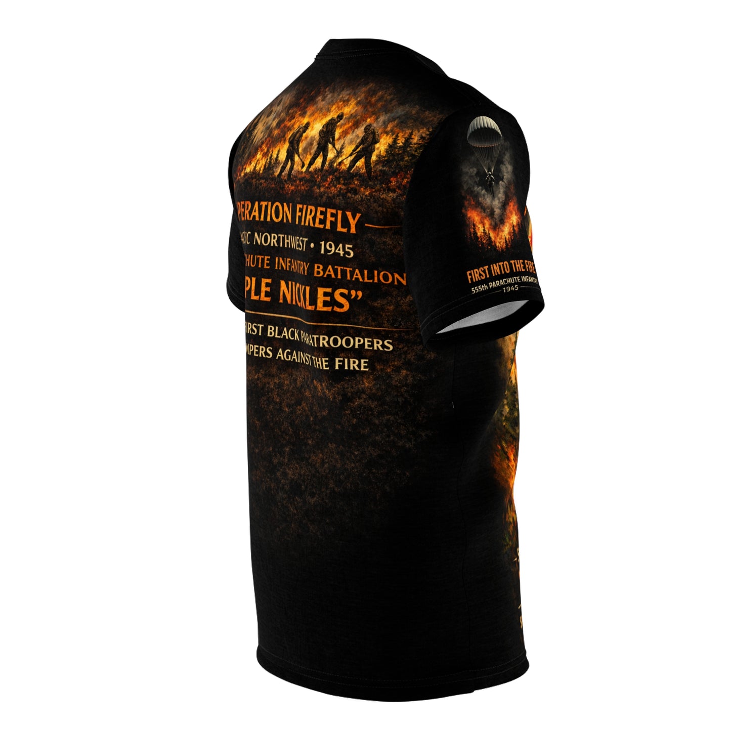 555th Parachute Infantry Battalion "Into the Fire" Tribute Tee