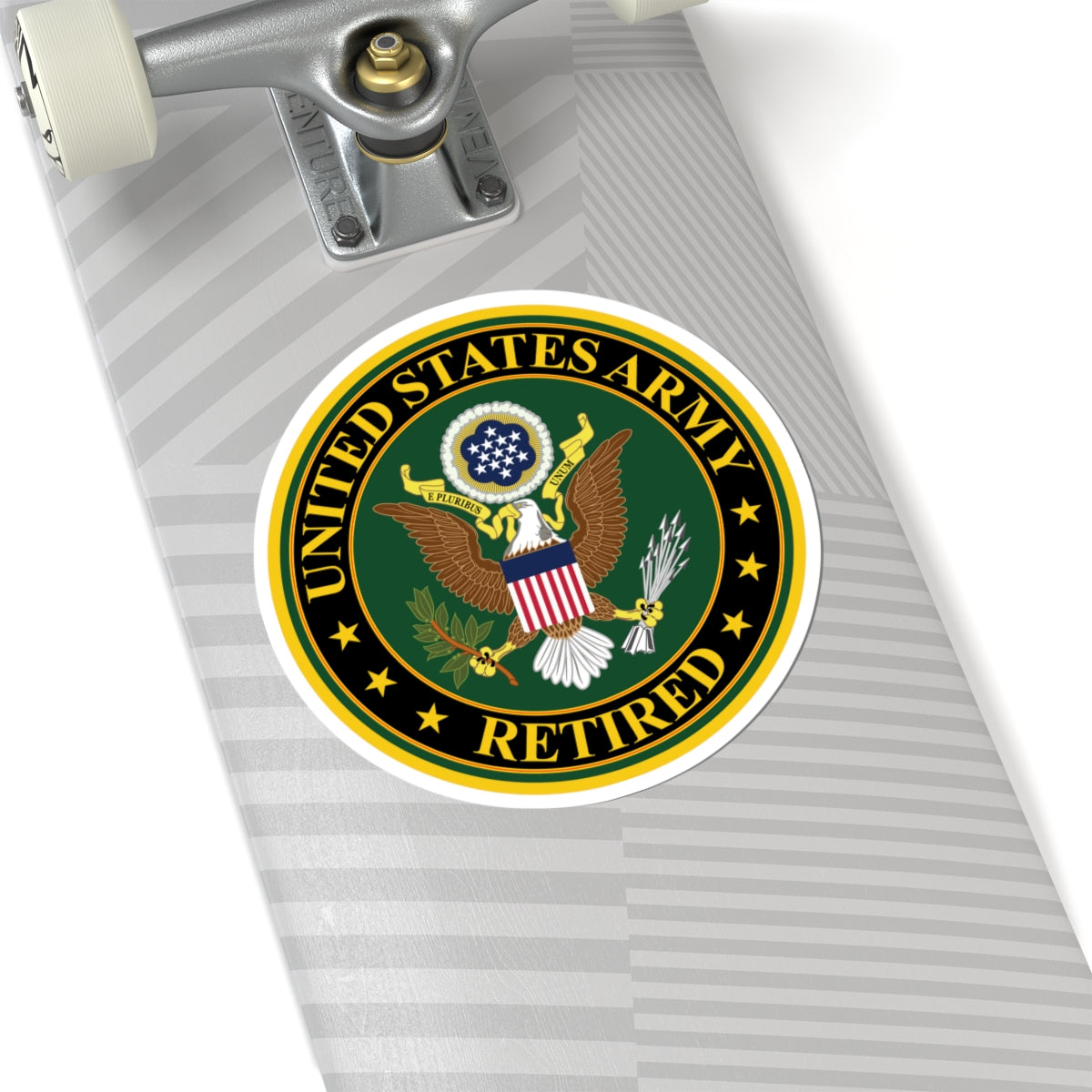 Kiss-Cut Stickers - US Army Retired