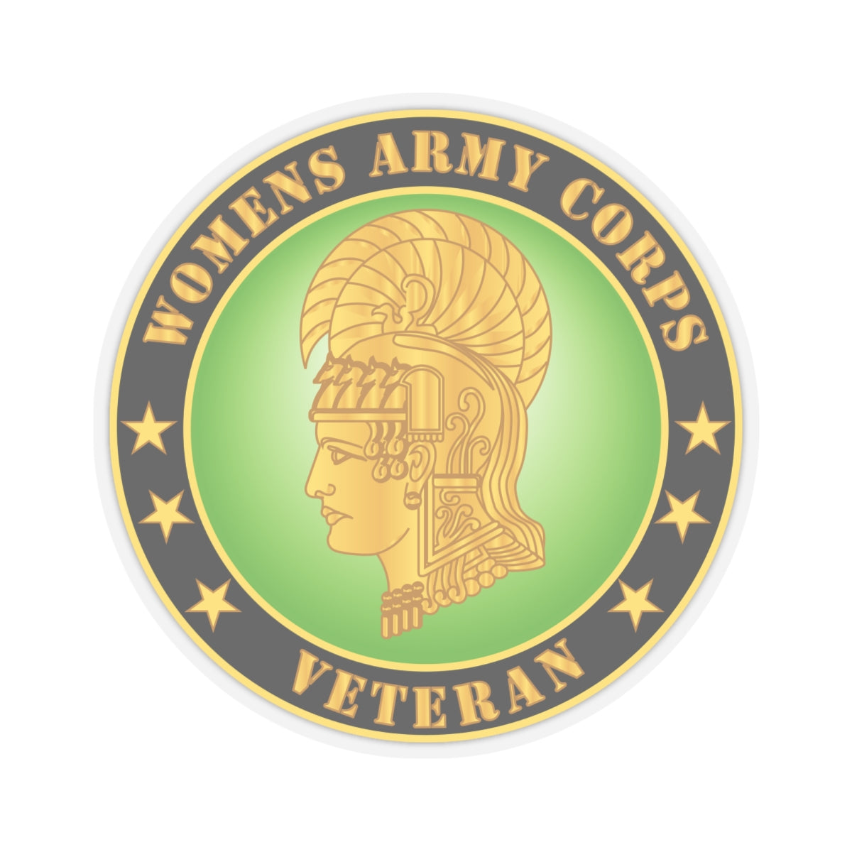 Kiss-Cut Stickers - Womens Army Corps Veteran