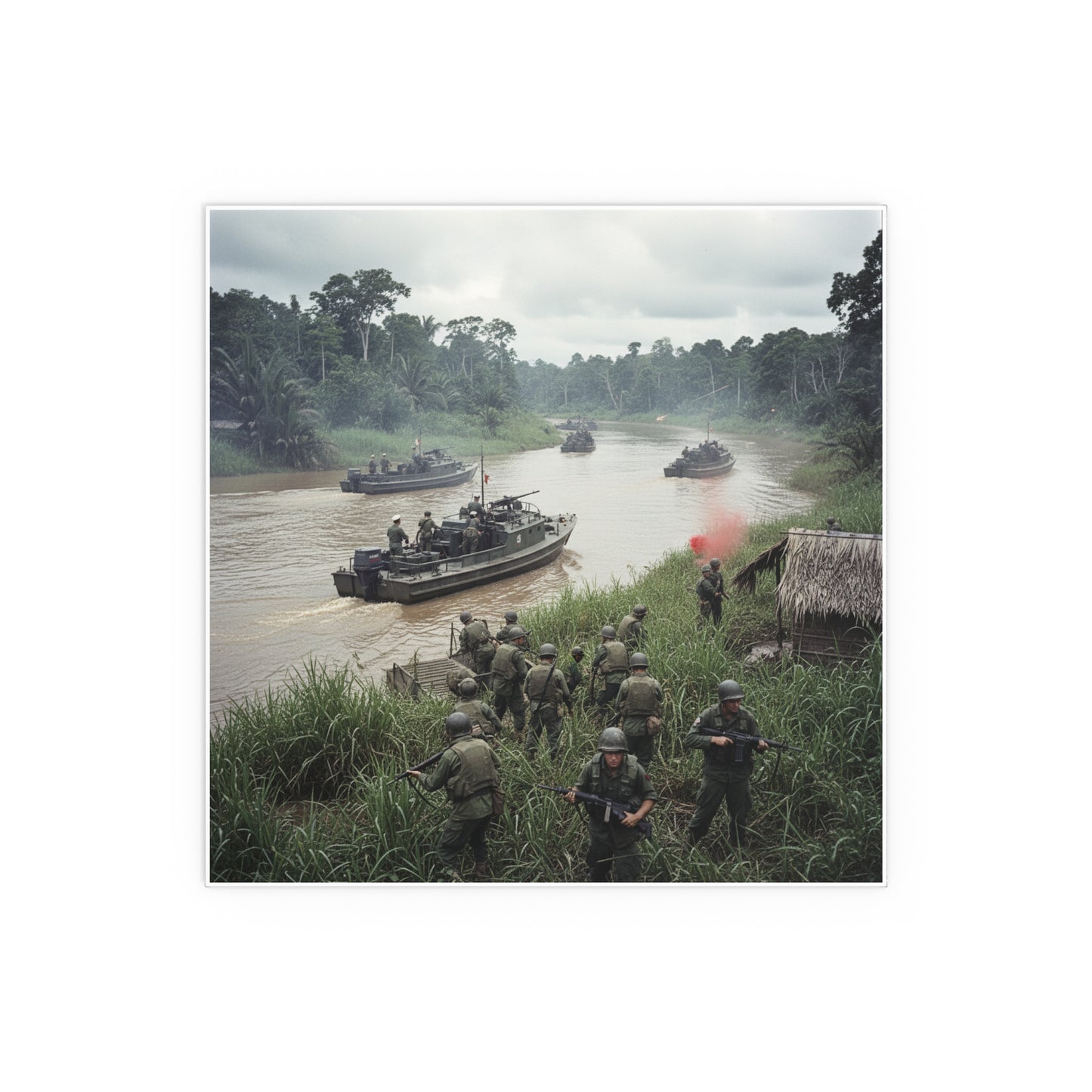 Indoor and Outdoor Silk Posters - MRF - 9th Infantry in the Mekong - Vietnam