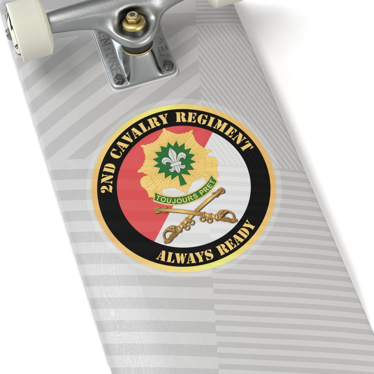 Kiss-Cut Stickers - 2nd Cavalry Regiment DUI - Red White - Always Ready