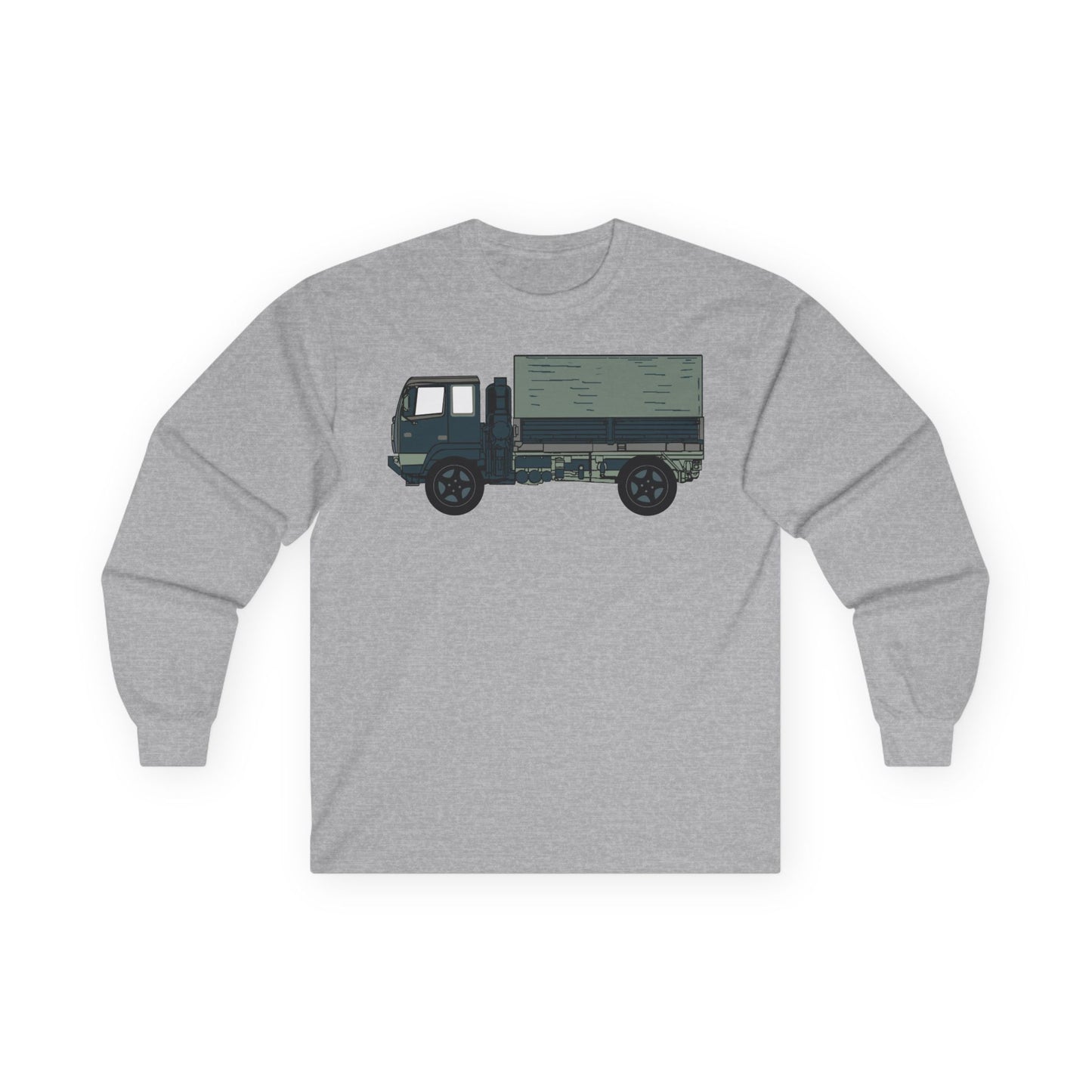 Unisex Ultra Cotton Long Sleeve Tee - Vehicle - LMTV - M1078 - Side X 300
