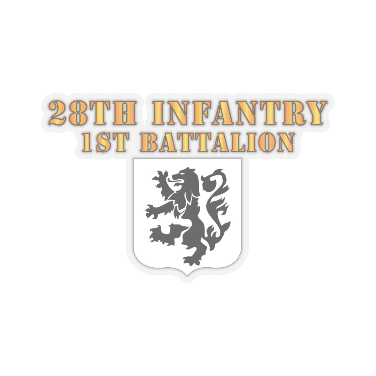 Kiss-Cut Stickers - 1st Battalion 28th Infantry