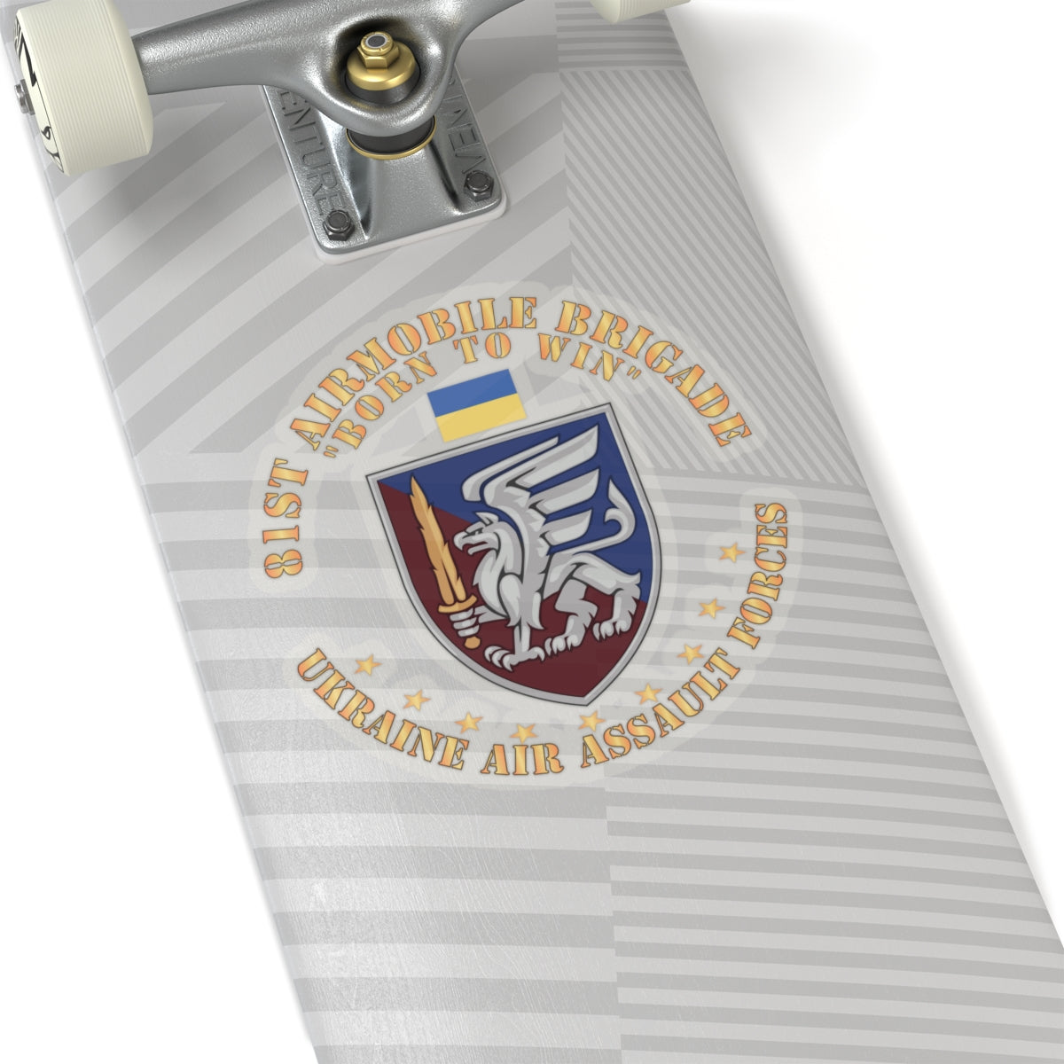 Kiss-Cut Stickers - Ukraine - 81st Airmobile Brigade - Born to Win X 300