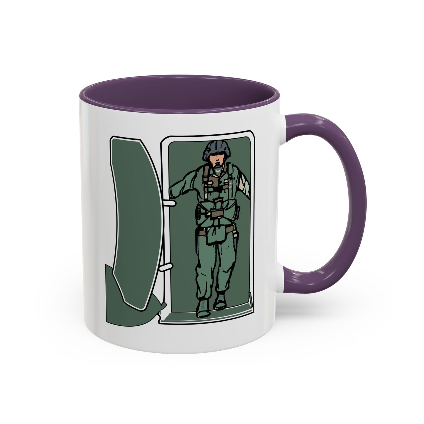 Accent Coffee Mug (11oz & 15oz) - Airborne - JM Door Check X 300