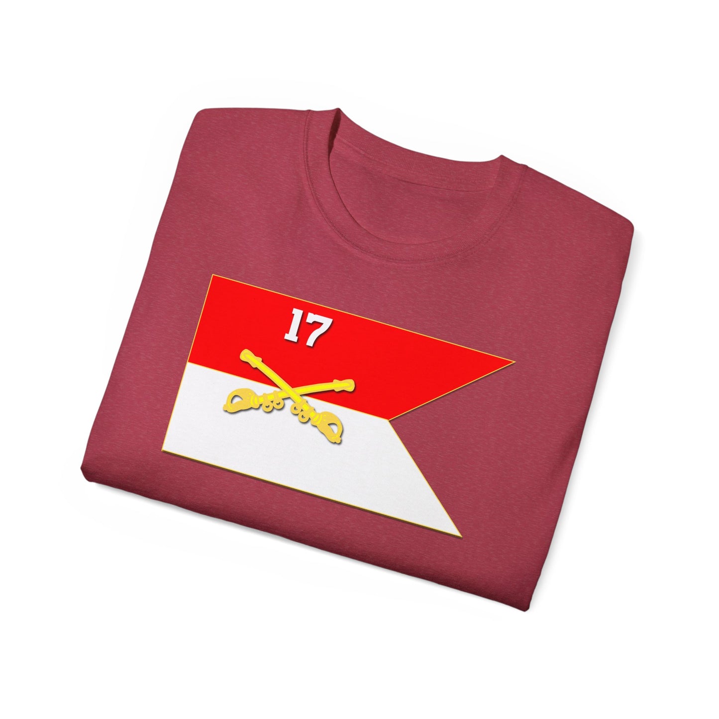 Unisex Ultra Cotton Tee - 17th Cavalry Guidon