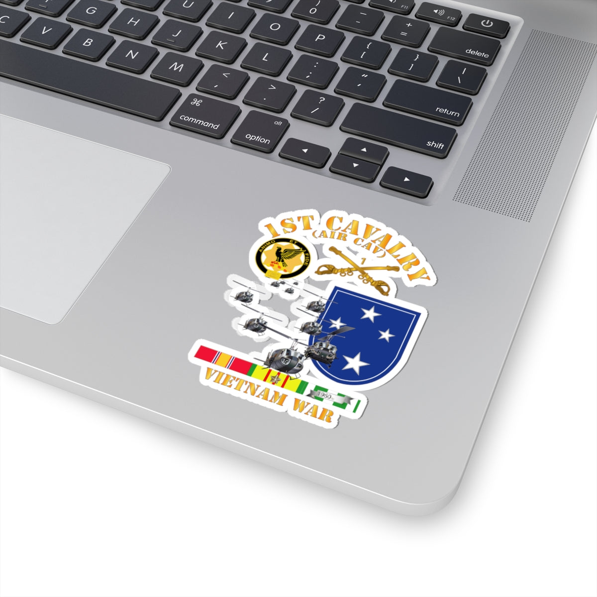 Kiss-Cut Stickers - 1st Cavalry (Air Cav) - 23rd Infantry Division w SVC