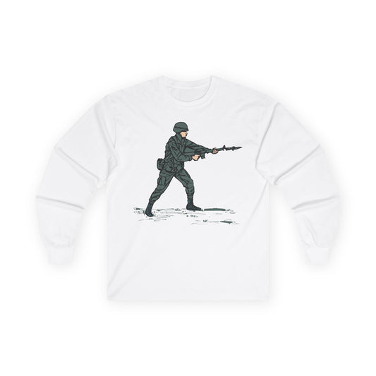 Unisex Ultra Cotton Long Sleeve Tee - Bayonet Training-Modified Thrust X 300