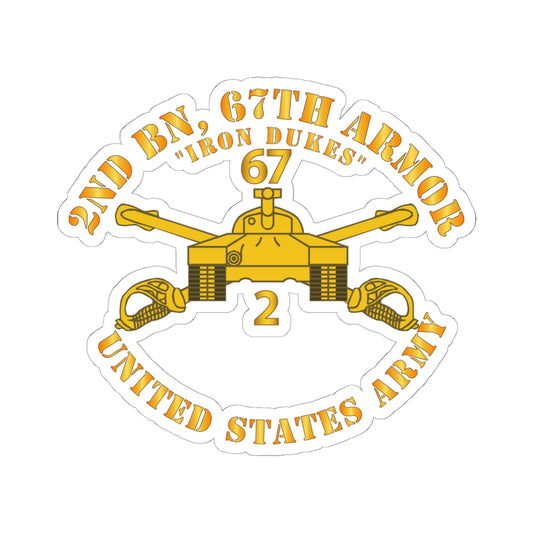 Kiss-Cut Stickers - 2nd Bn 67th Armor - Armor Branch