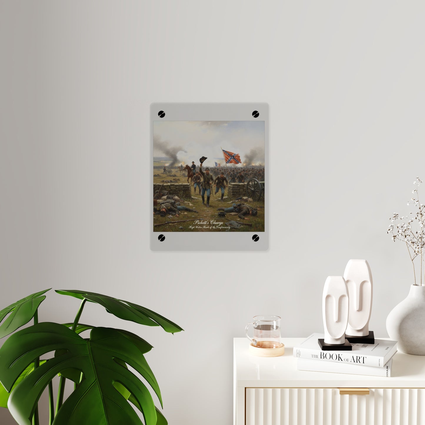 Acrylic Wall Art Panel - Picketts Charge with Hat