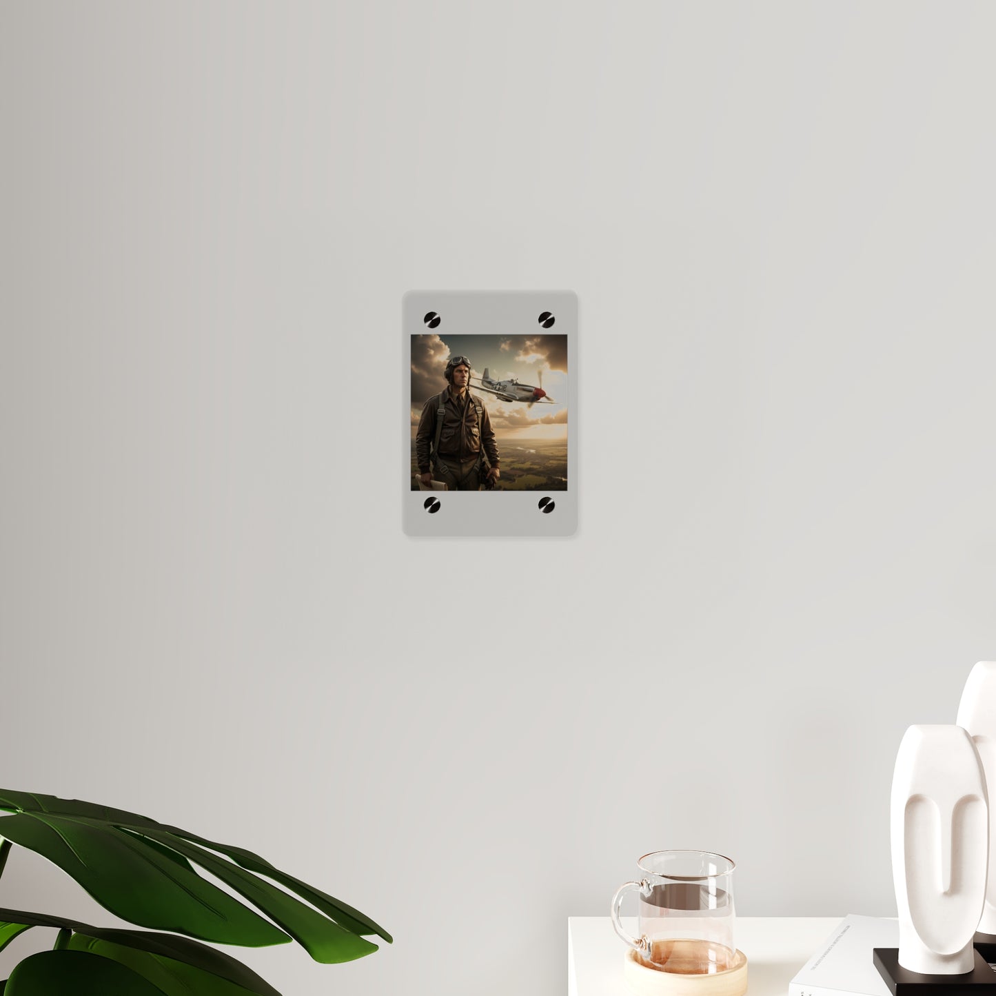 Acrylic Wall Art Panel - Army Air Corps Pilot