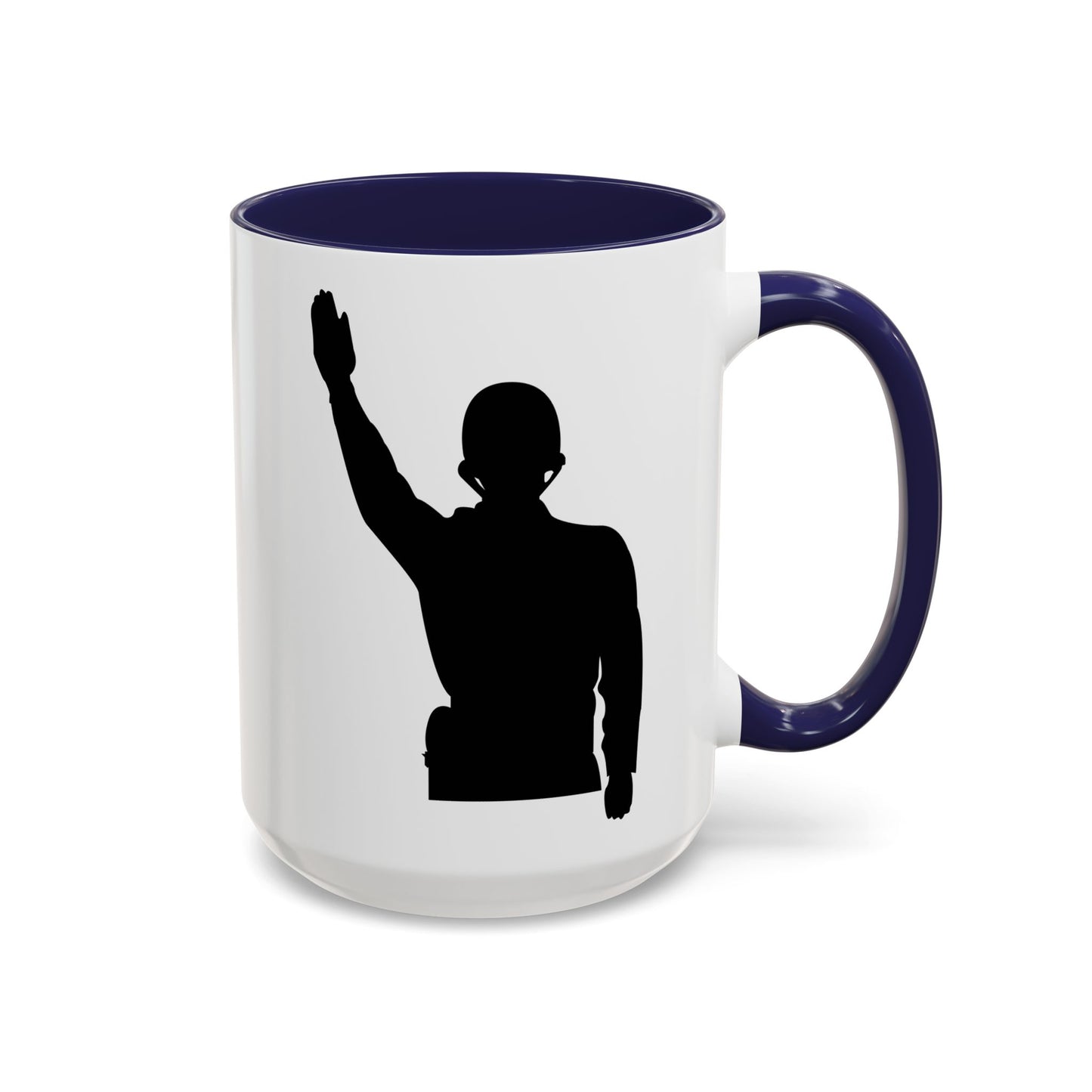 Accent Coffee Mug (11oz & 15oz) - Army - Soldier - Halt - Silhouette X 300
