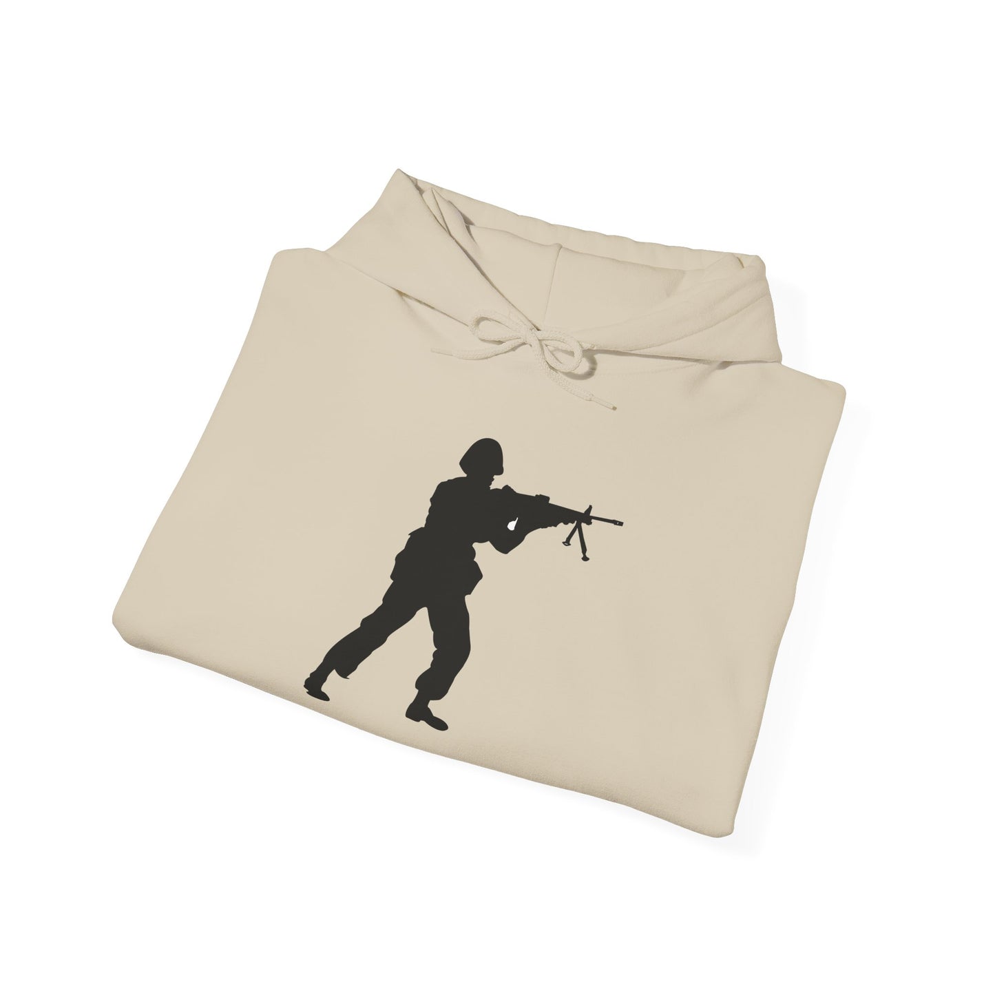 Unisex Heavy Blend Hooded Sweatshirt -Army - Soldier - MG Assault - Silhouette X 300