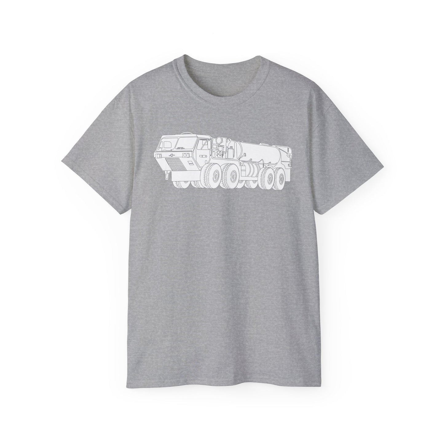 Unisex Ultra Cotton Tee - Vehicle - Fuel Truck - Front Left Oblique X 300