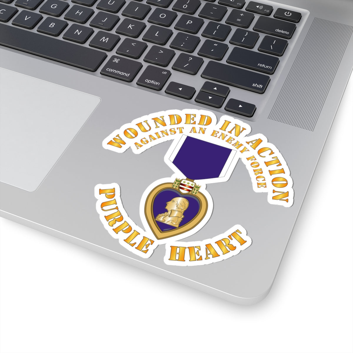 Kiss-Cut Stickers - Wounded in Action - Purple Heart V1