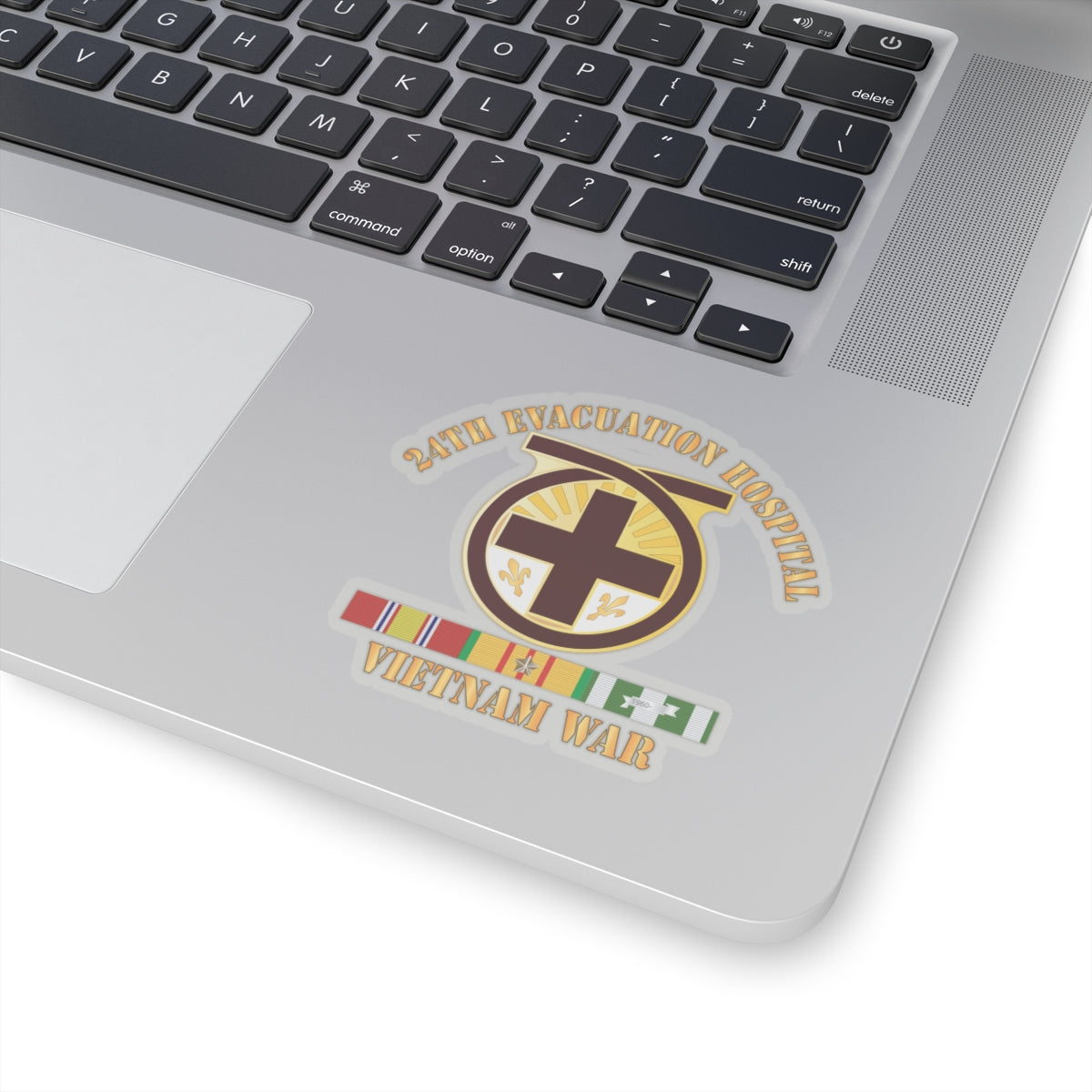 Kiss-Cut Stickers - 24th Evacuation Hospital - Vietnam War w V N SVC