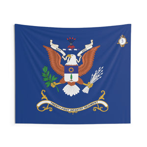 Indoor Wall Tapestries - 3rd Battalion, 21st Infantry Regiment - DUTY - Regimental Colors Tapestry