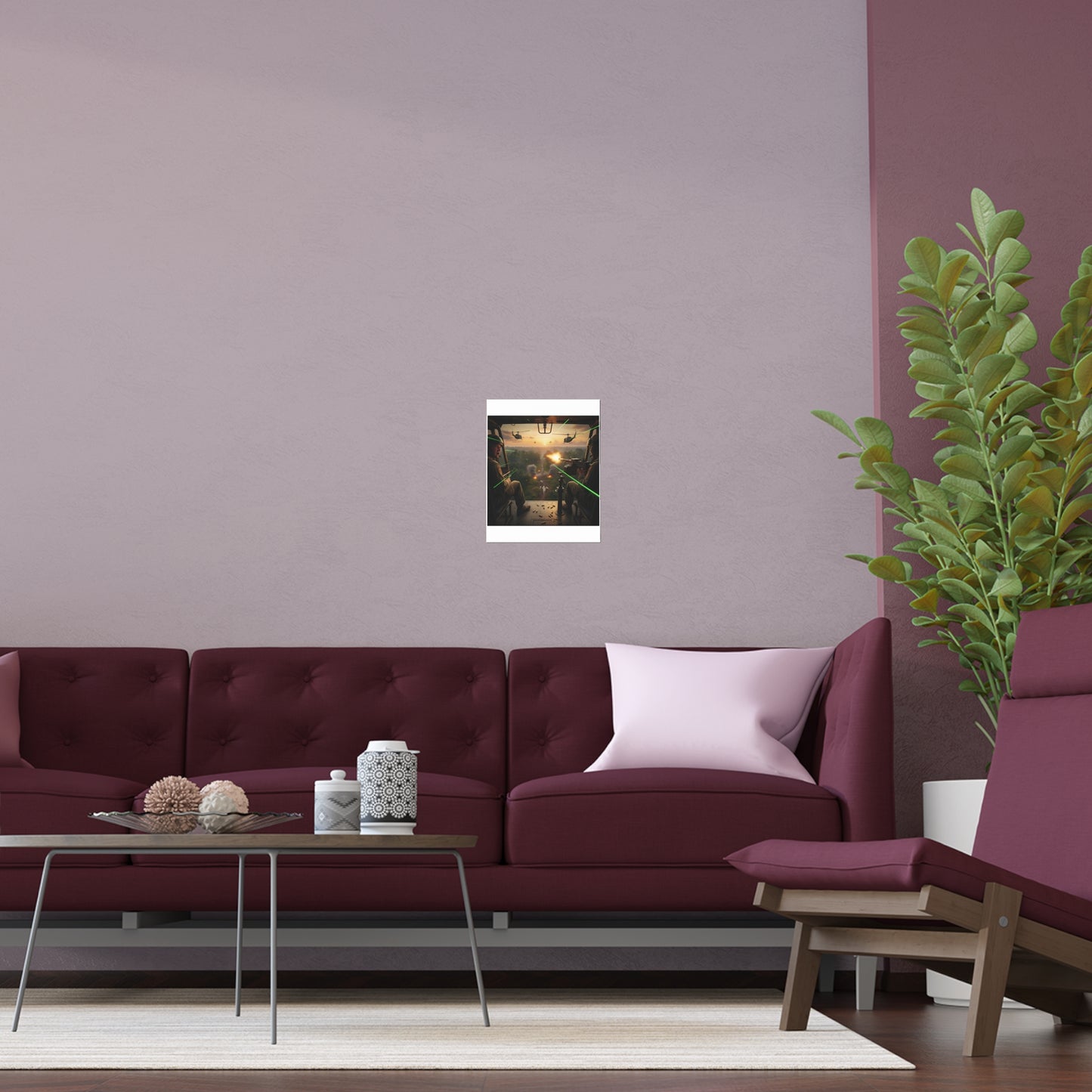 Indoor and Outdoor Silk Posters - VIetnam Hot LZ from Side Door