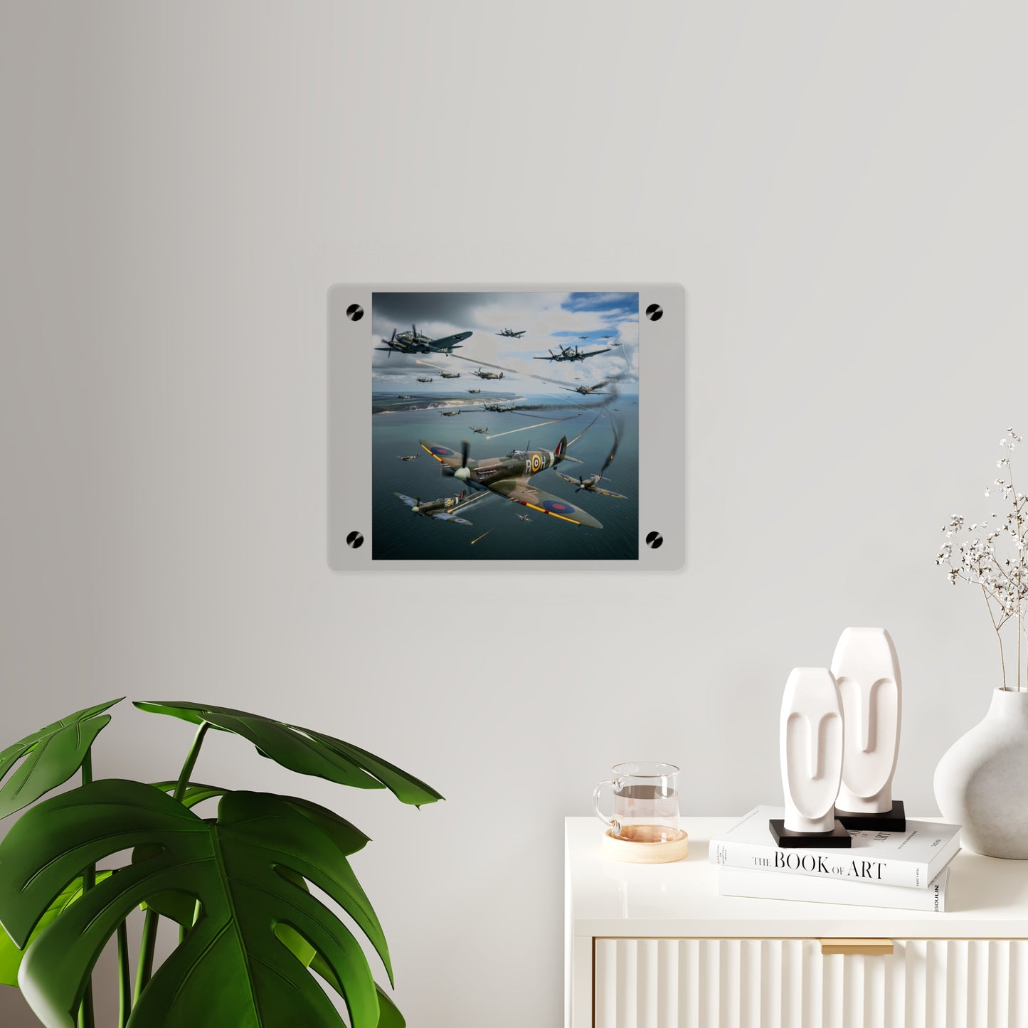 Acrylic Wall Art Panel - British and German aircraft during the Battle of Britain