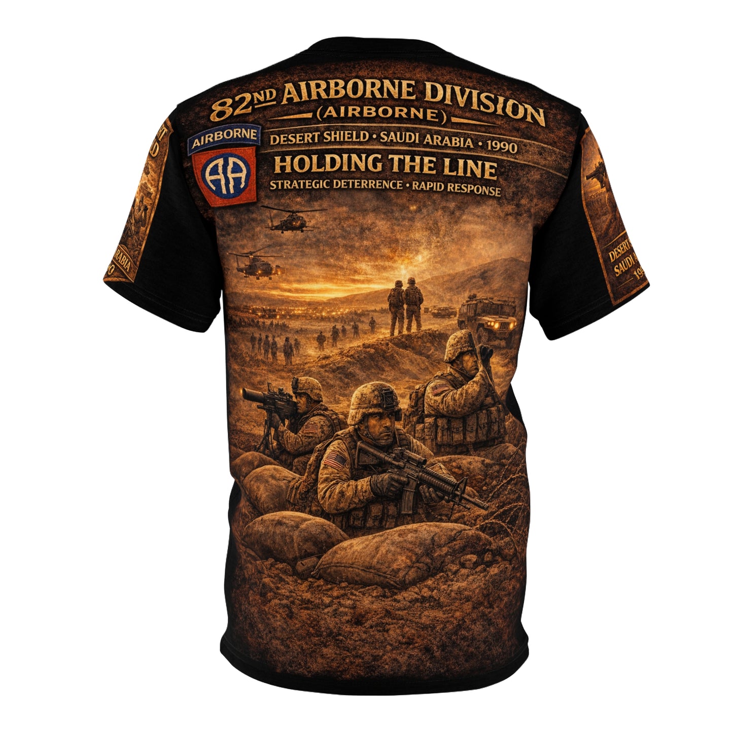 82nd Airborne Division Operation Desert Shield Tribute Tee — Saudi Arabia