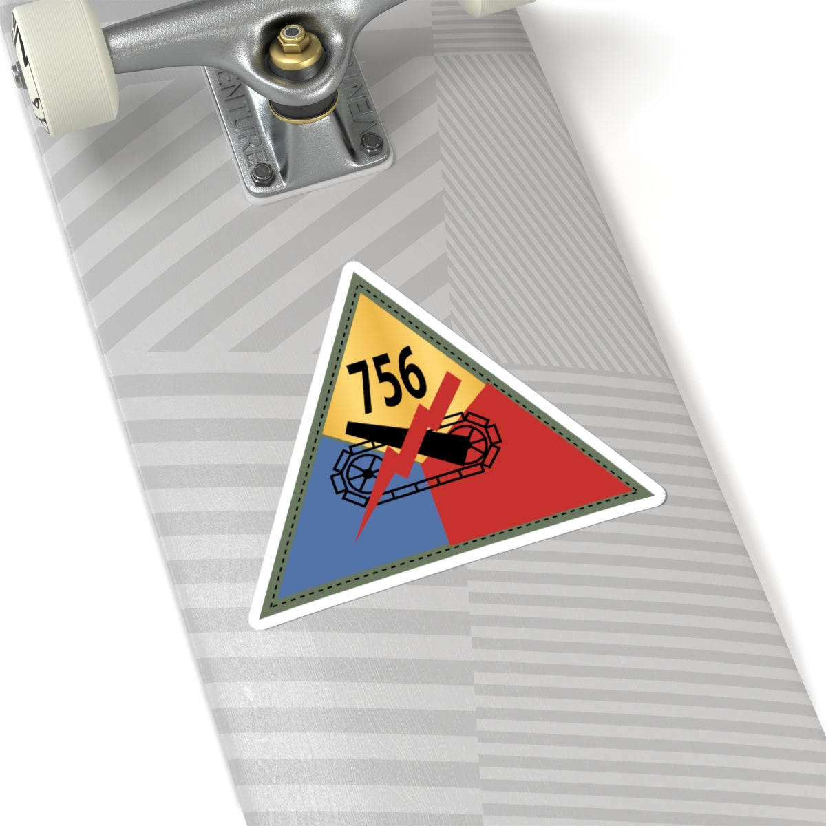 Kiss-Cut Stickers - 756th Tank Battalion SSI X 300