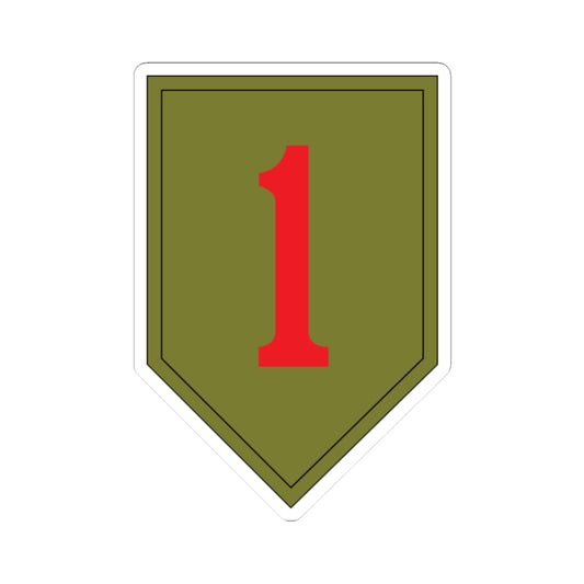 Kiss-Cut Stickers - SSI - 1st Infantry Division wo Txt X 300