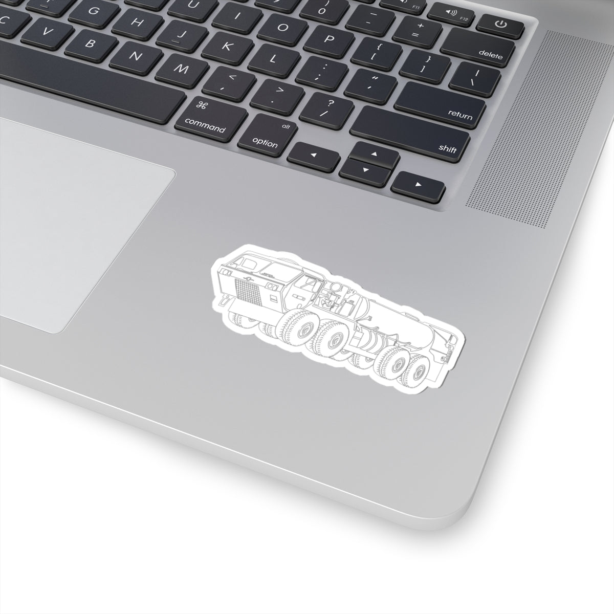 Kiss-Cut Stickers - Vehicle - Fuel Truck - Front Left Oblique X 300