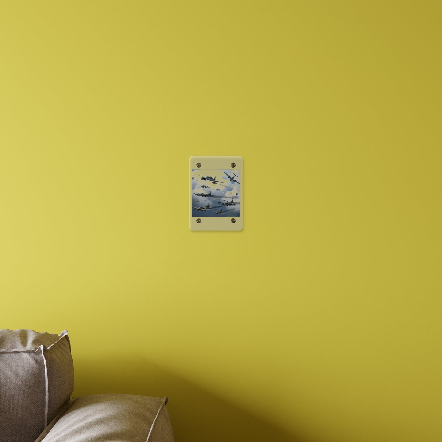 Acrylic Wall Art Panel - German jet fighters attacking US bombing formations