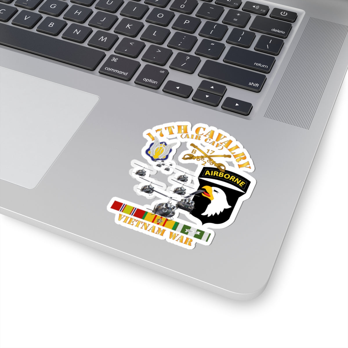 Kiss-Cut Stickers - Bravo Troop 2nd Squadron 17th Cav - 101st Airborne Div w VN SVC