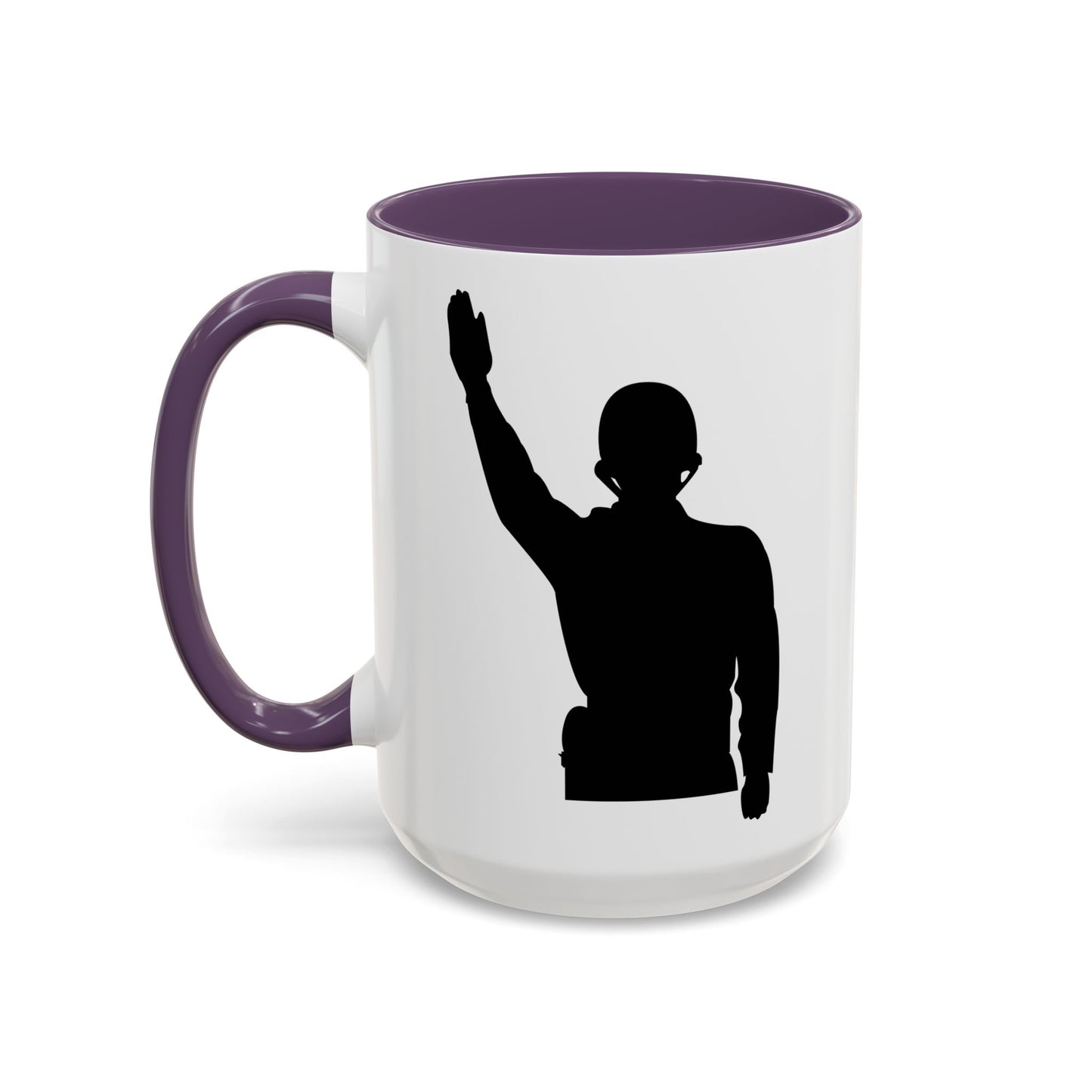Accent Coffee Mug (11oz & 15oz) - Army - Soldier - Halt - Silhouette X 300