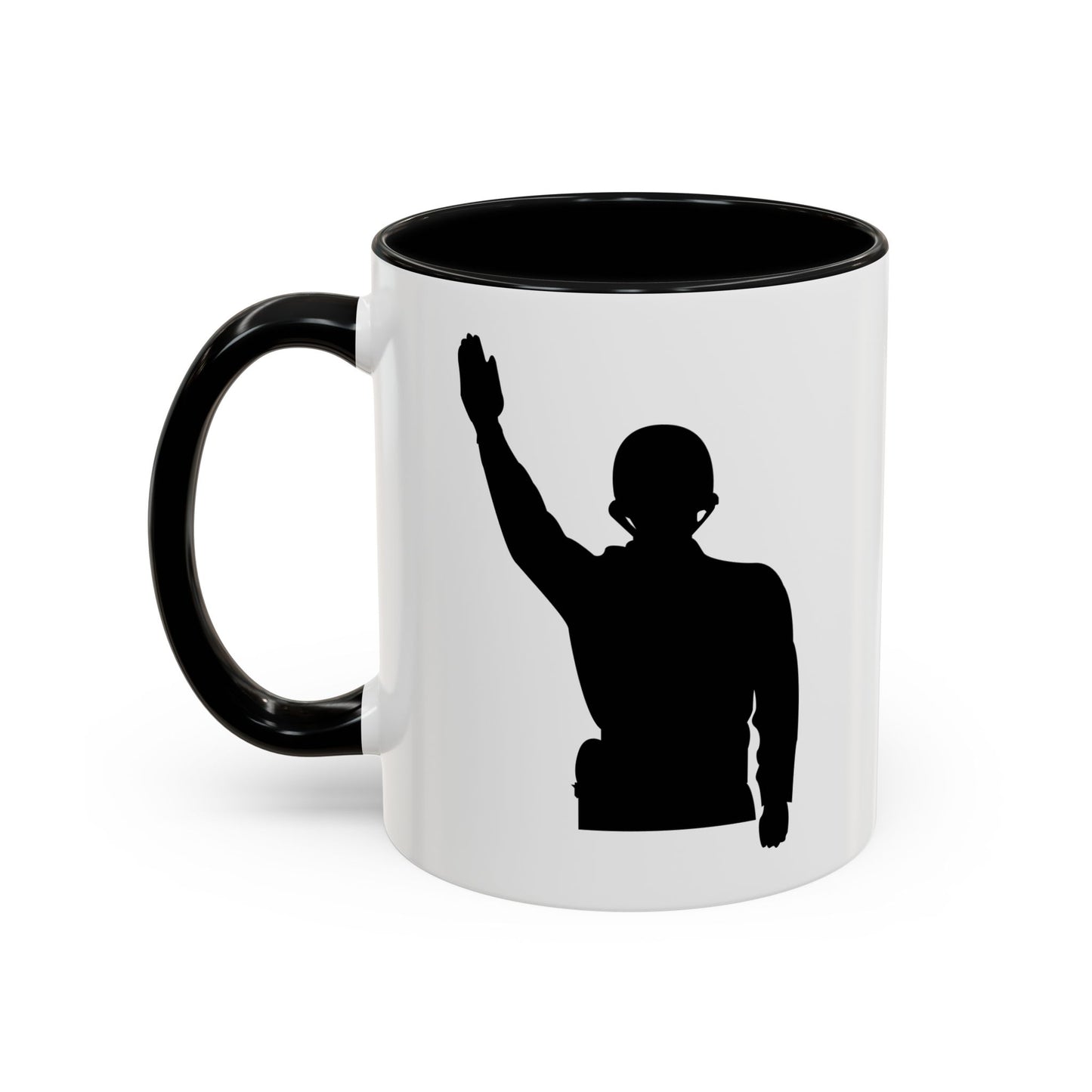 Accent Coffee Mug (11oz & 15oz) - Army - Soldier - Halt - Silhouette X 300
