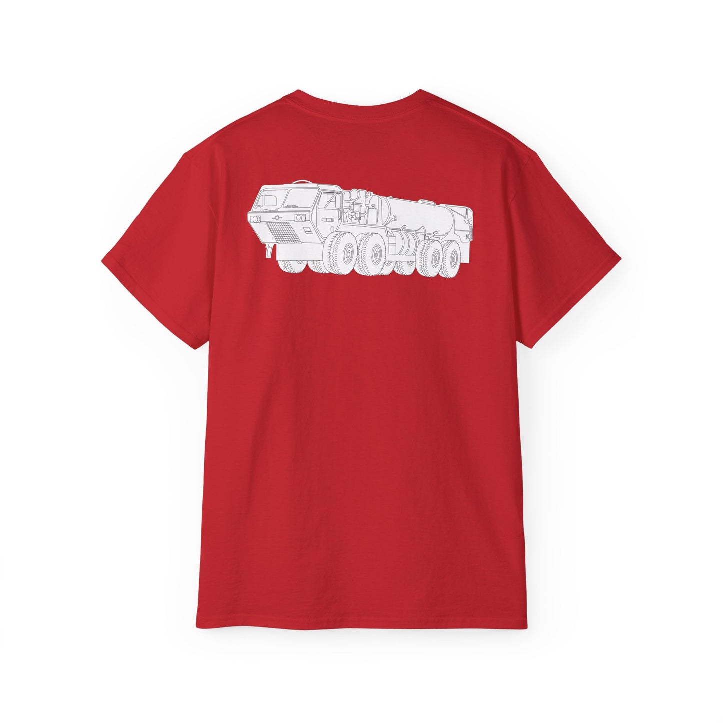 Unisex Ultra Cotton Tee - Vehicle - Fuel Truck - Front Left Oblique X 300