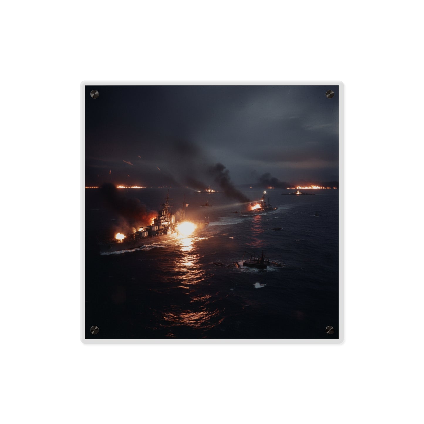 Acrylic Wall Art Panel - WWII Suda Straights Battle