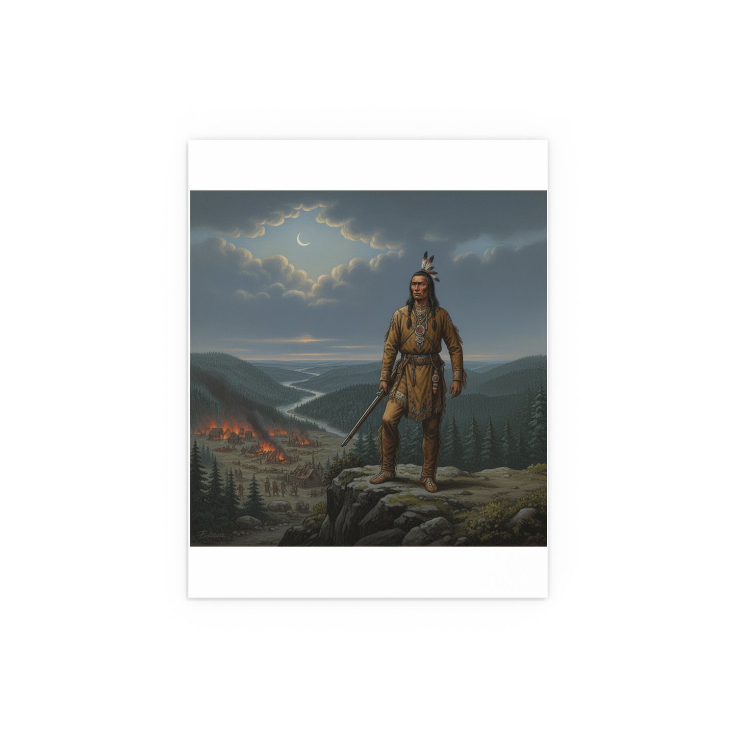 Indoor and Outdoor Silk Posters - The Last Mohican