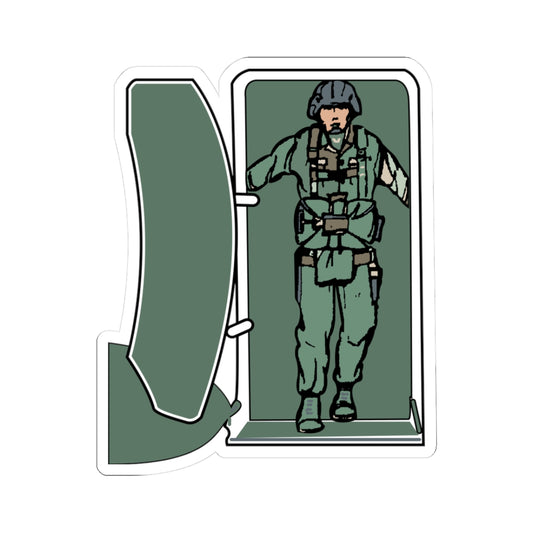 Kiss-Cut Stickers - Airborne - JM Door Check X 300