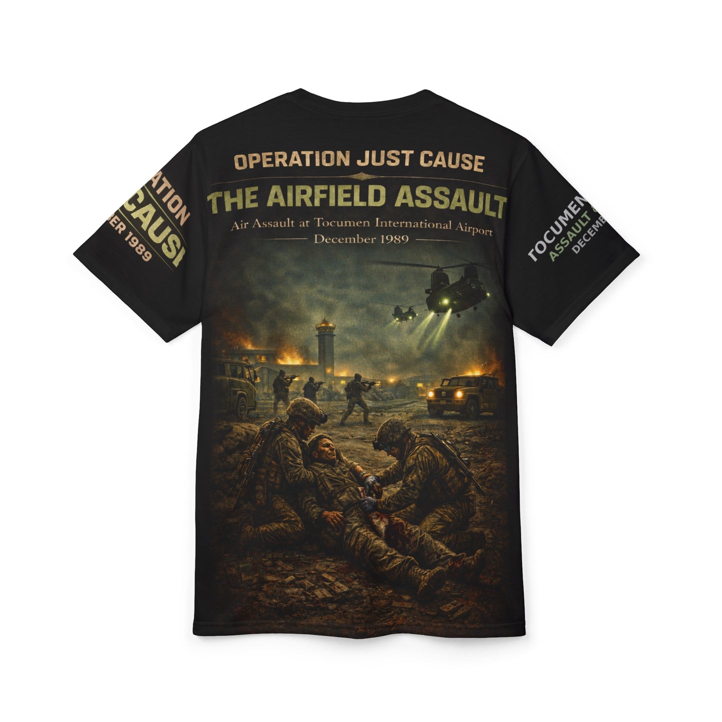 Operation Just Cause Veterans Tribute Tee — "Air Field Assault: The Taking of Tocumen"
